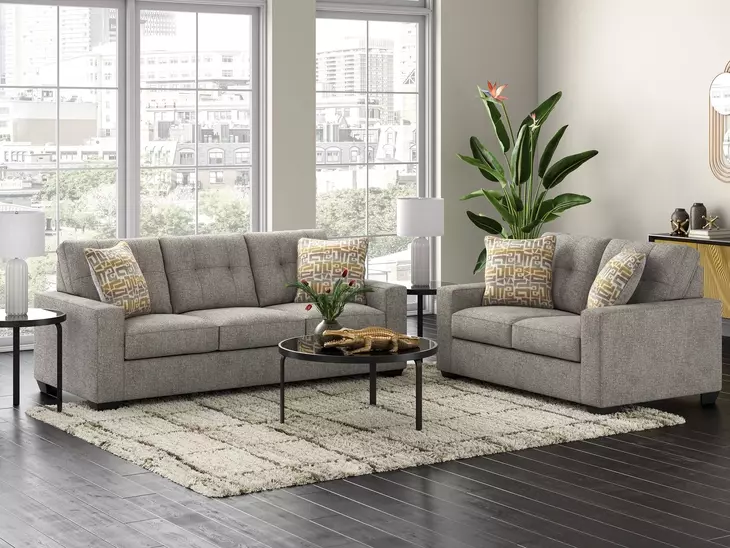 Storrow Iron 88" Living Room Set