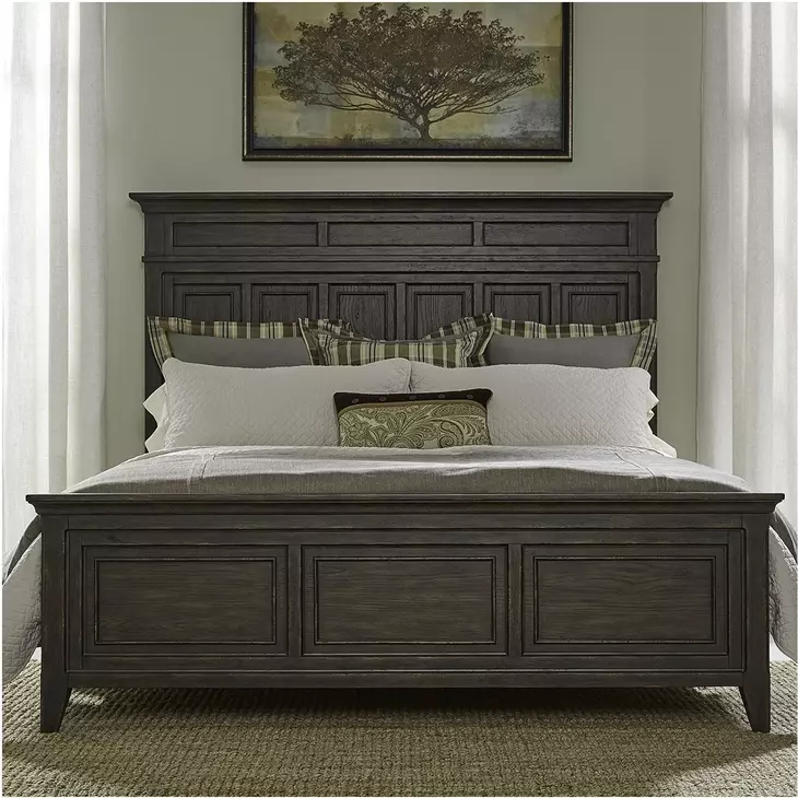 Eden Ridge  Saddle Brown California King Panel Bed