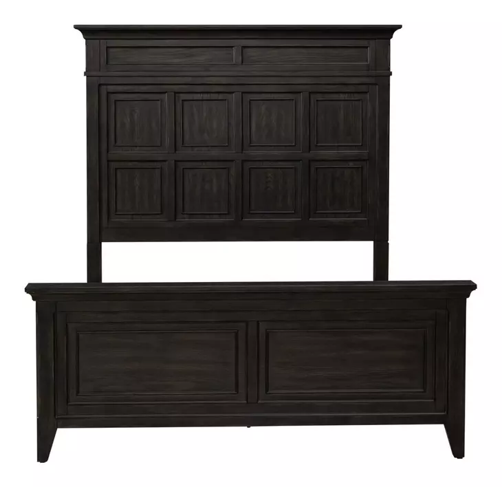 Paradise Valley Saddle Brown Queen Panel Bed