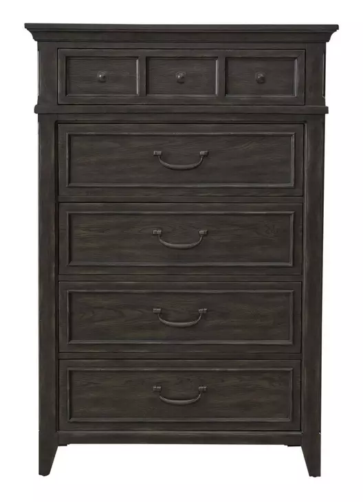 Paradise Valley Saddle Brown 5 Drawer Chest