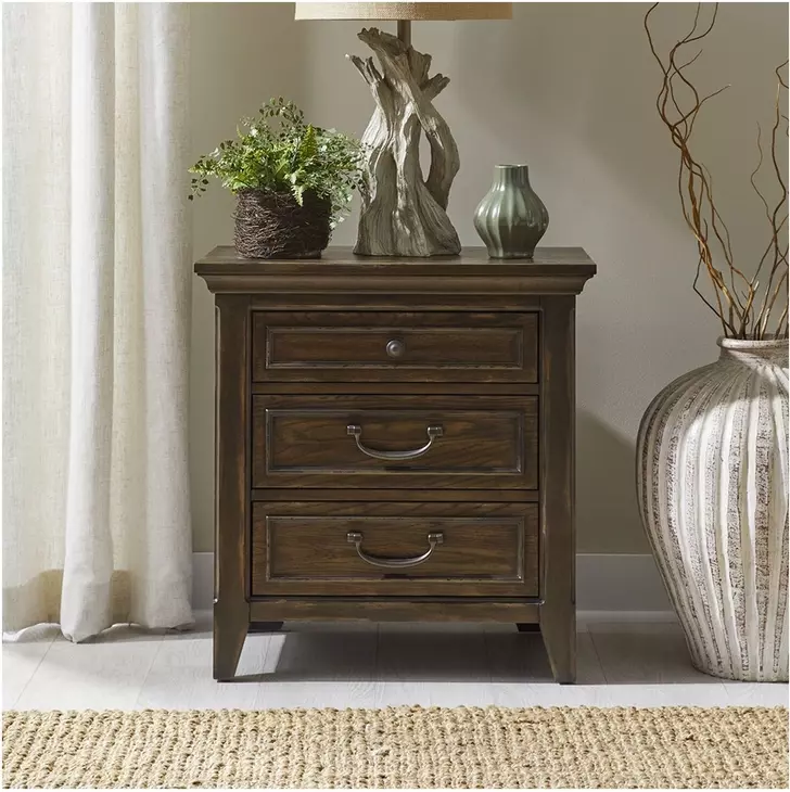 Paradise Valley Saddle Brown Nightstand
