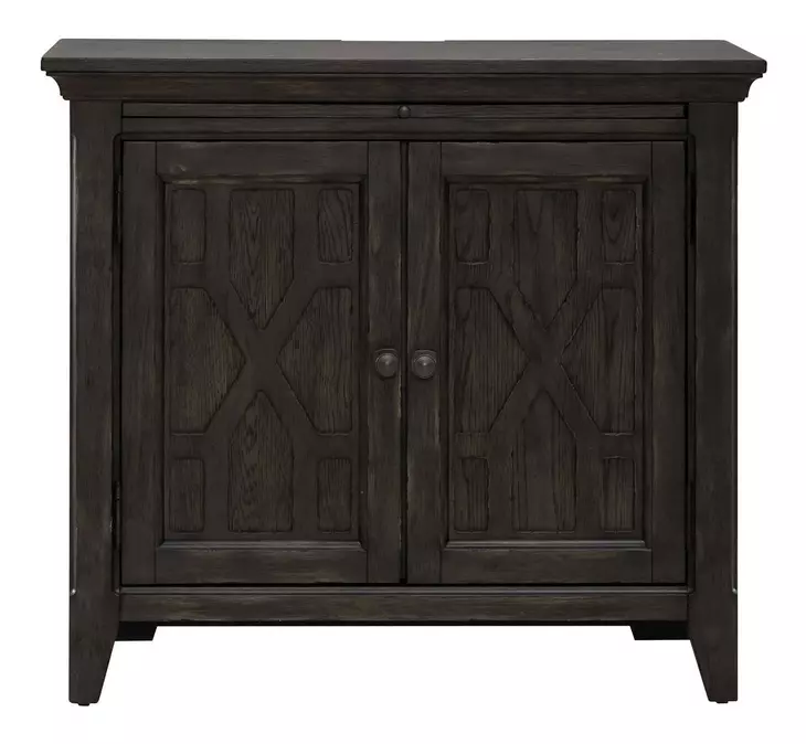 Eden Ridge Saddle Brown 2 Door Bedside Chest
