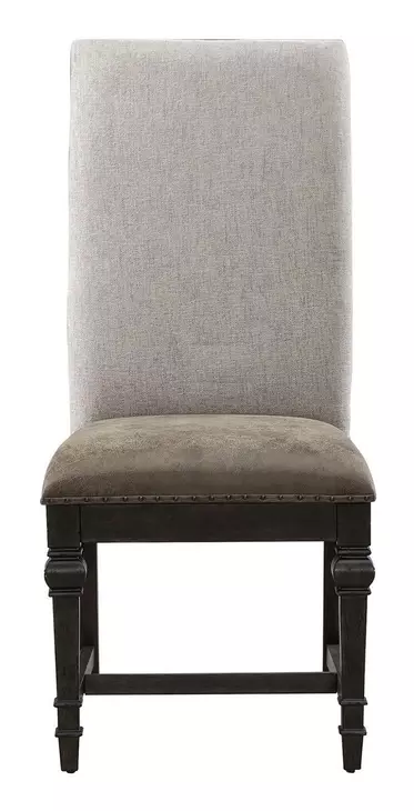 Eden Ridge Saddle Brown Upholstered Side Chair Set of 2