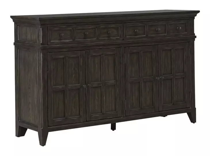 Paradise Valley Saddle Brown Extendable Dining Room Set