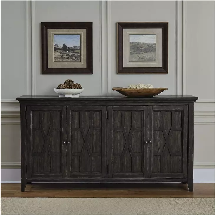 Eden Ridge Saddle Brown Hall Buffet