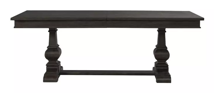Paradise Valley Saddle Brown Trestle Extendable Dining Table