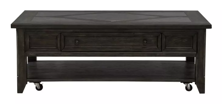 Eden Ridge Saddle Brown Rectangular Cocktail Table