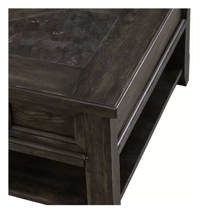 Eden Ridge Saddle Brown Rectangular Cocktail Table