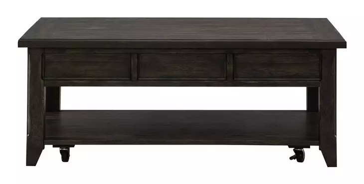 Paradise Valley Saddle Brown Lift Top Storage Cocktail Table