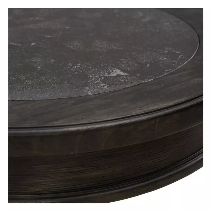 Paradise Valley Saddle Brown Round Chairside Table