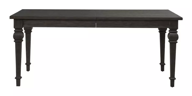 Eden Ridge Saddle Brown Rectangular Leg Extendable Dining Table