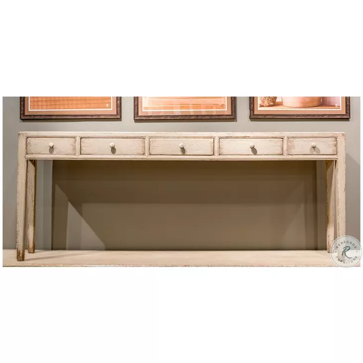 Jewelers Ivory Console Table