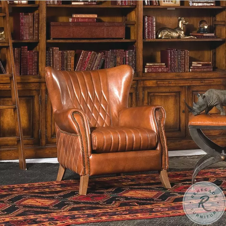 Bugatti Brown Leather Arm Chair