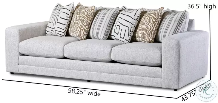 Durango Pewter Track Arms Sofa