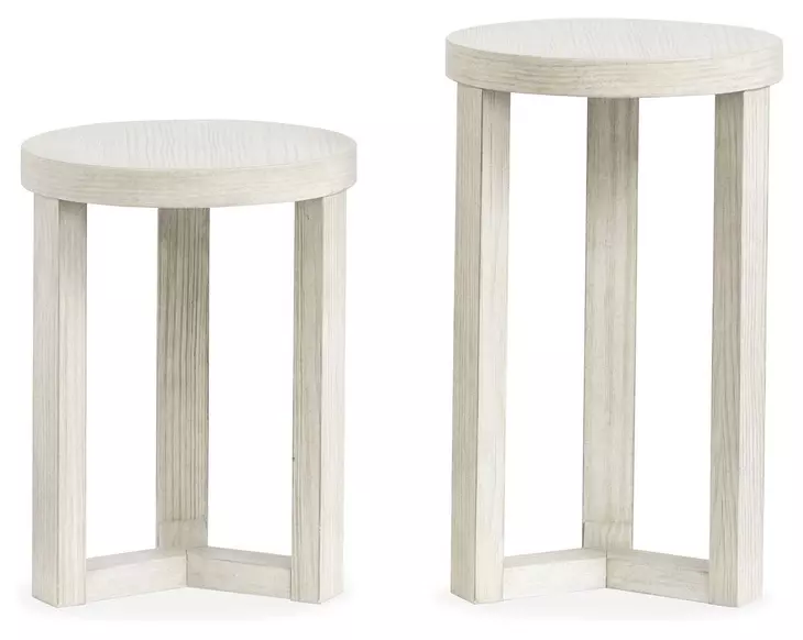 Refton Balboa Mist Round Nesting Accent Table