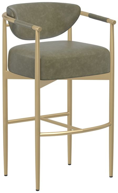 Heloise Ivanhoe Pine Upholstered Bar Stool