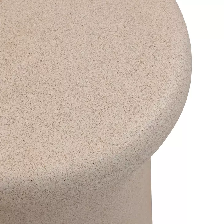 Lydia Cream Outdoor Round Side Table