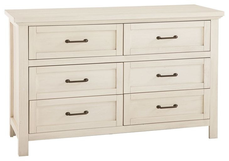 Westfield Brushed White 6 Drawer Dresser