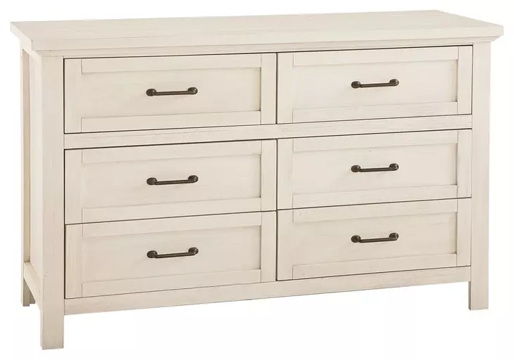 Westfield Brushed White 6 Drawer Dresser