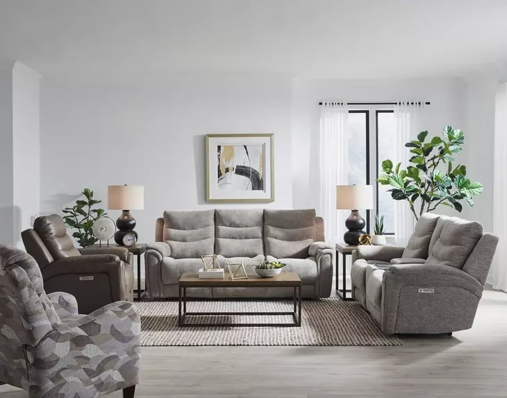 Catalina Sandstone Zero Gravity Triple Power Reclining Living Room