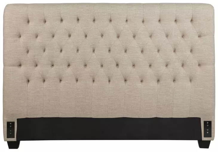 Chloe Oatmeal Upholstered California King Panel Headboard