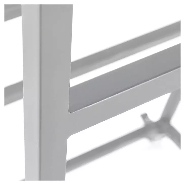 Ladder Silver Display Rack with Casters