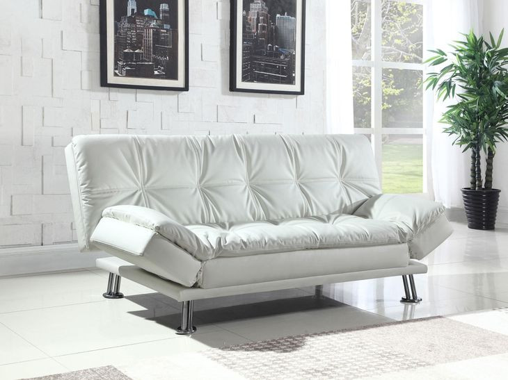 Dilleston White Full Sofa Bed