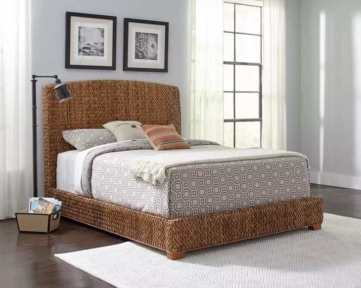 Laughton Amber King Panel Bed