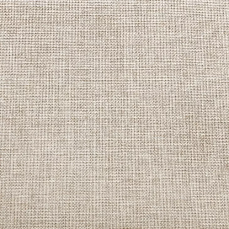 Devon Beige Upholstered California King Panel Headboard with Nailhead Trim