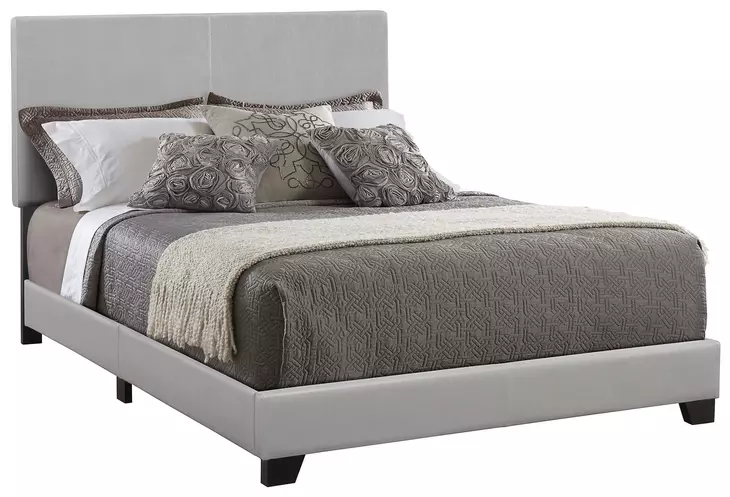 Dorian Grey Upholstered King Panel Bed
