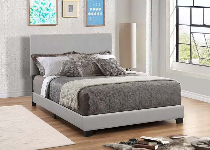 Dorian Gray California King Upholstered Panel Bed