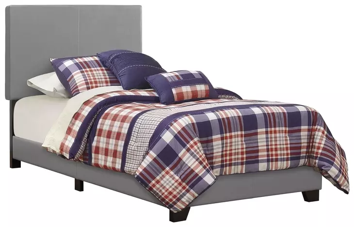 Dorian Grey Upholstered Twin Panel Bed