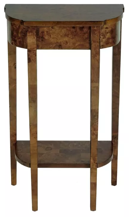 Wendell Brown Demilune Console Table