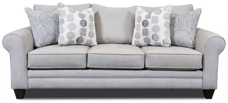 Amos Pebble Gray 87" Queen Sleeper Sofa