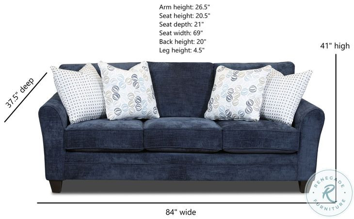 Wowza Navy Sofa