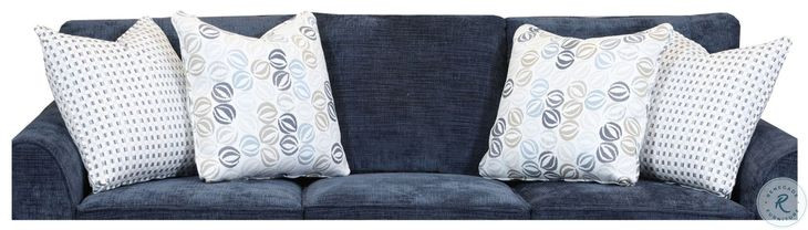 Wowza Navy Queen Sleeper Sofa
