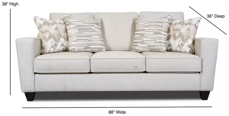 Amos Sand 88" Queen Sleeper Sofa