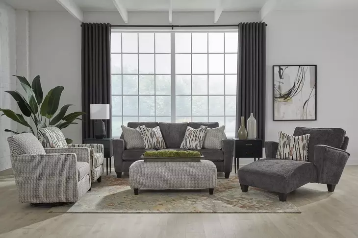 Wowza Dusk Gray 88" Sofa