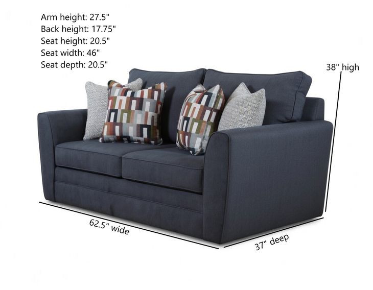 Amos Dusk Stitch Vintage Loveseat