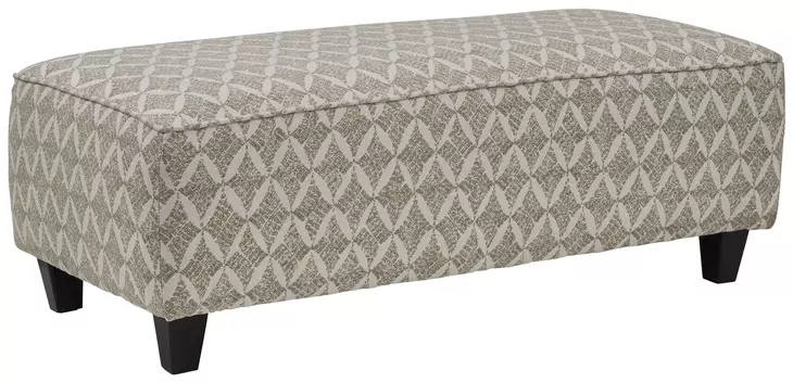 Wowza Sand Brown and Taupe Upholstered Rectangular Cocktail Ottoman