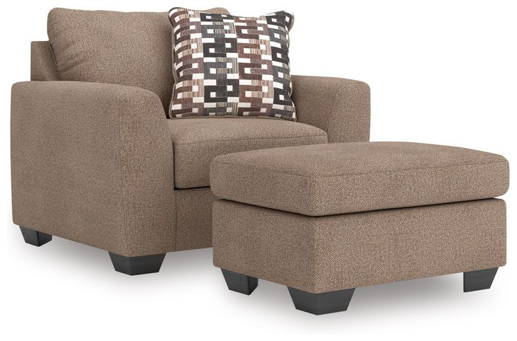 Triston-Peaks Suede Oversized Chair