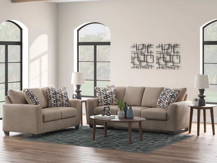 Triston Peaks Suede Living Room Set