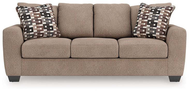 Triston Peaks Suede Queen Sofa Sleeper