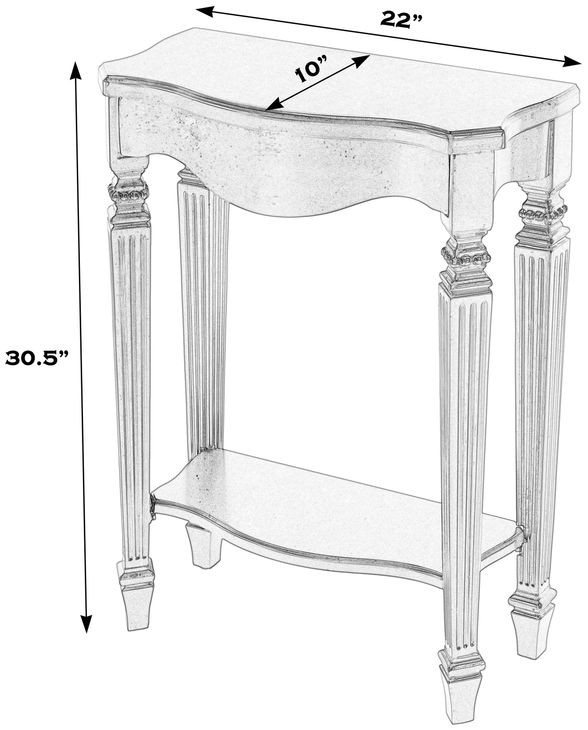 Cheshire Royal Pastel Green 22" Ballerina Console Table