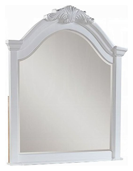 Estrella White Arched Dresser Mirror