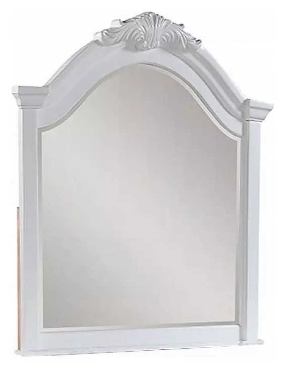 Estrella White Arched Dresser Mirror