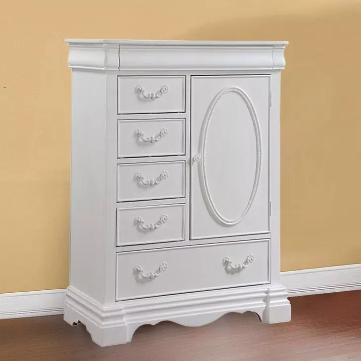 Estrella White 6 Drawer Chest