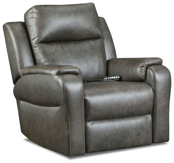 Davidson Slate Leather Zero Gravity Power Recliner