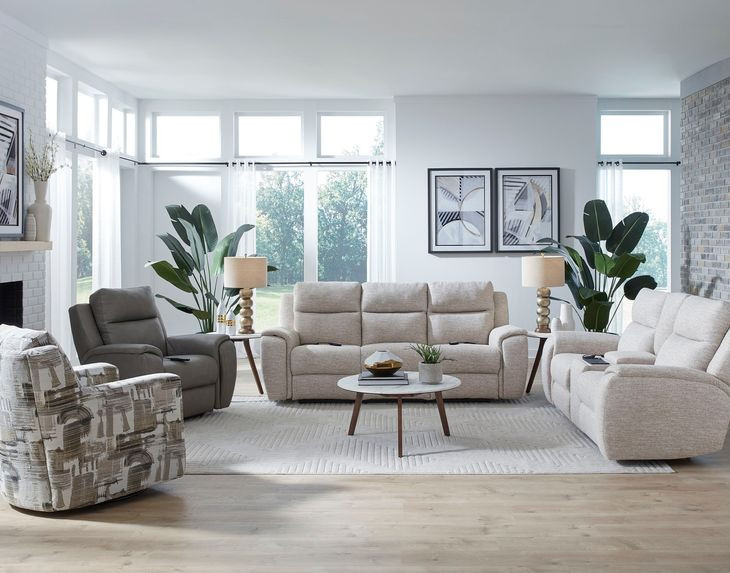 Drake White 95" Zero Gravity Power Reclining Sofa