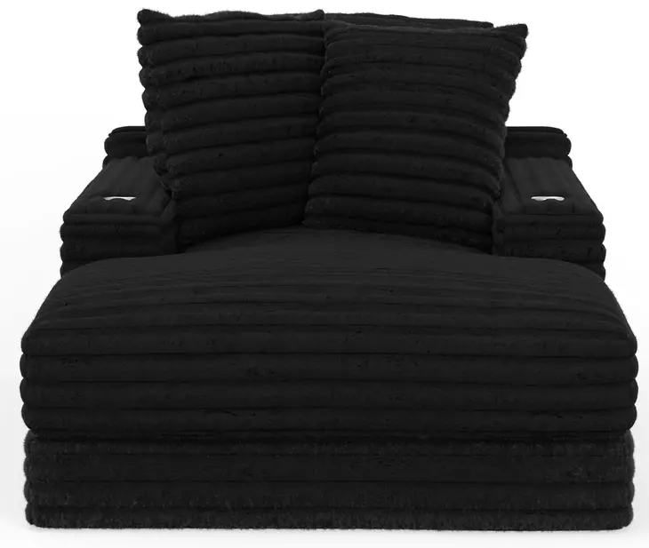 Comfrey Black 67" Chaise